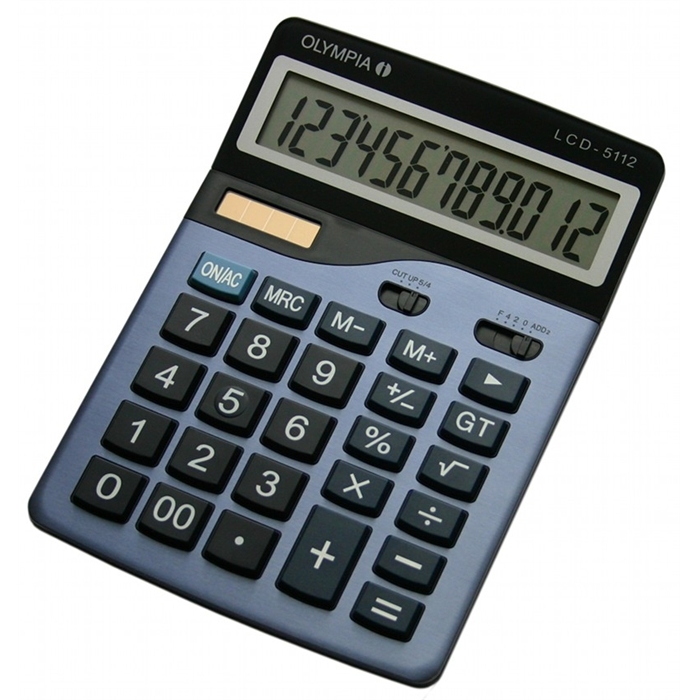 Afbeelding van OLYMPIA LCD5112 - BIG DISPLAY buro rekenmachine