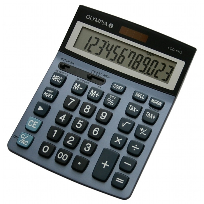 Picture of OLYMPIA LCD6112ST - Calculator big display 12 digits CSM TAX