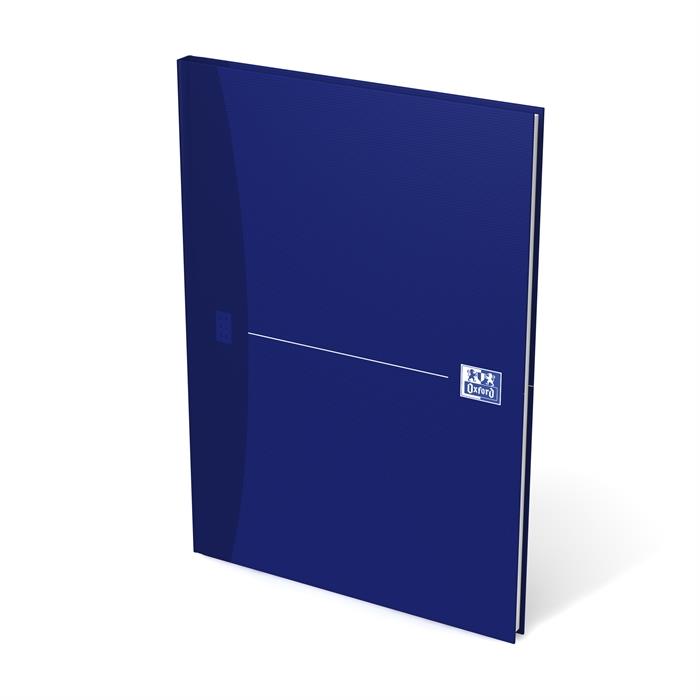 Picture of OXFORD Office Essentials A4 Hardback Casebound Notebook Ruled 192 Pages Blue