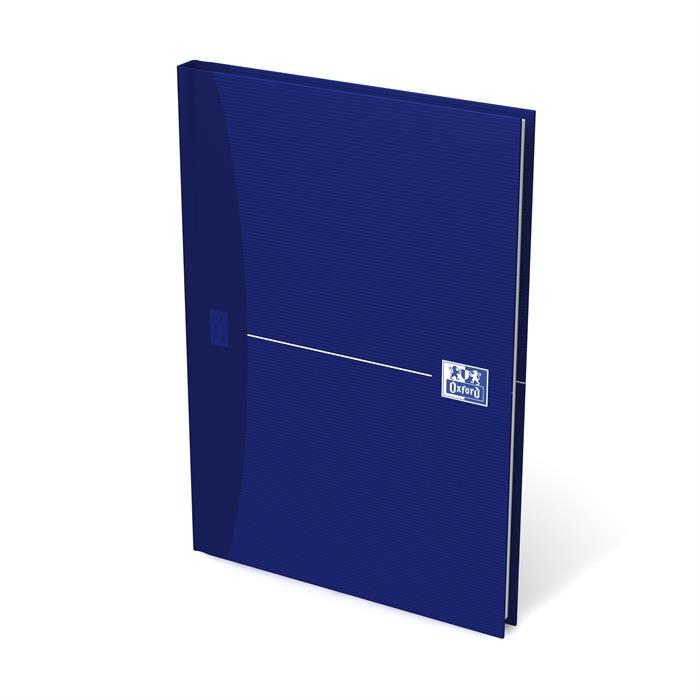 Image de OXFORD Original bleu cahier rembordé A5 quadrillé 96 fls 90g couverture en carton rigide bleu