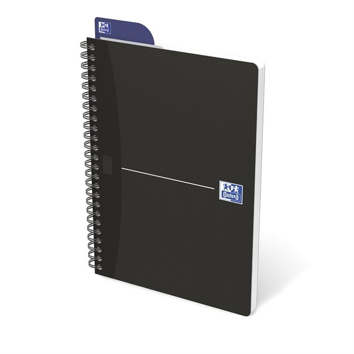 Picture of OXFORD Office Essentials A5 Soft Card Twin-wire Notebook 5mm Squares 180 Pages Assorted Colours SCRIBZEE® Compatible