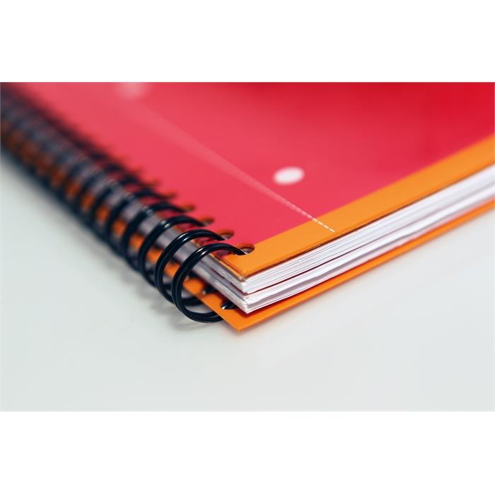 Afbeelding van OXFORD International activebook A4+ gelijnd 4 gaats 80 vel 80g soepele kunststof kaft oranje