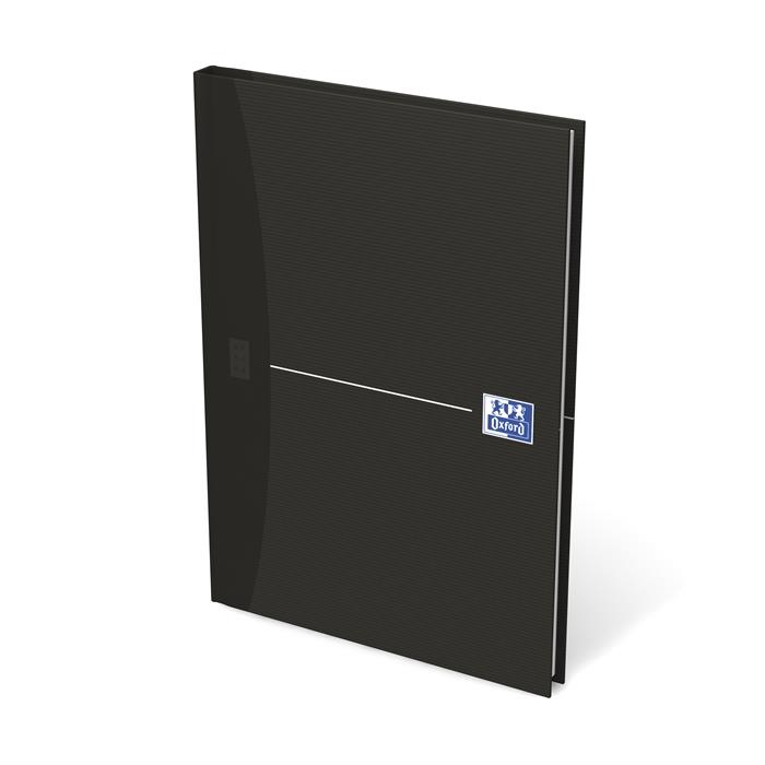 Afbeelding van OXFORD Smart Black gebonden boek A5 gelijnd 96 vel 90g harde kartonnen kaft zwart