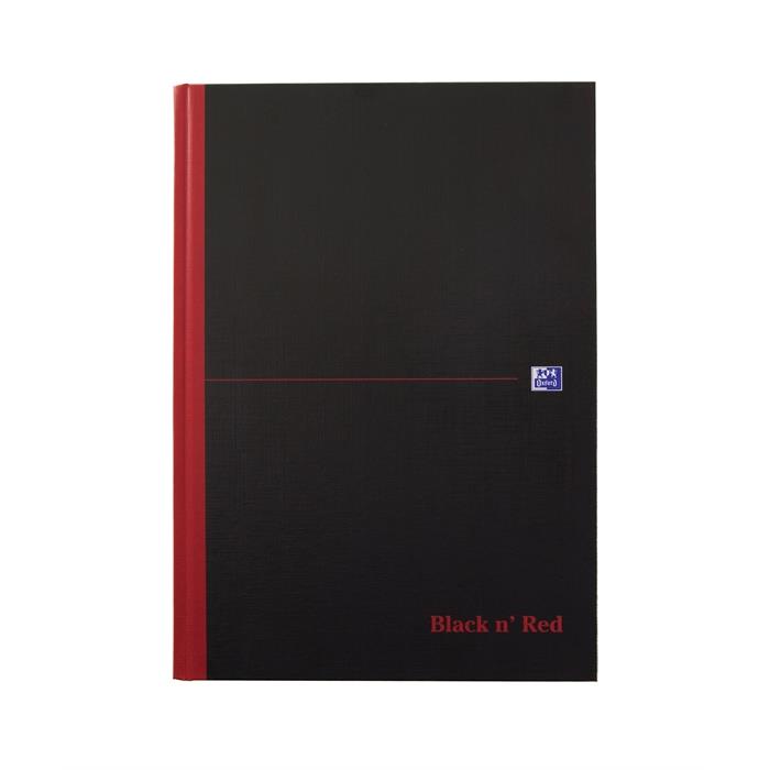 Afbeelding van OXFORD Black n' red gebonden boek A4 192p 90g geruit