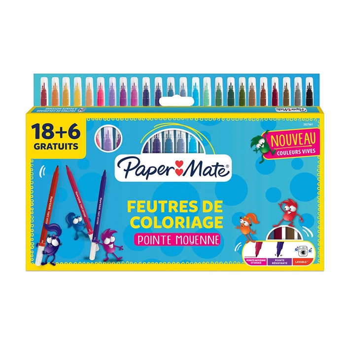 Picture of Papermate 18+6 color fibre pens