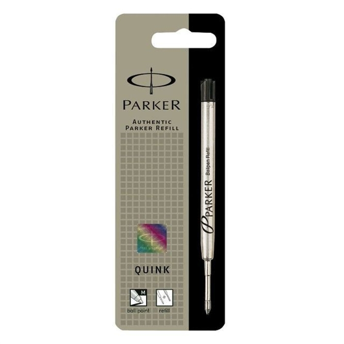 Image de Parker recharge pour stylos à bille Quinkflow noir moyen (0.7) Blister