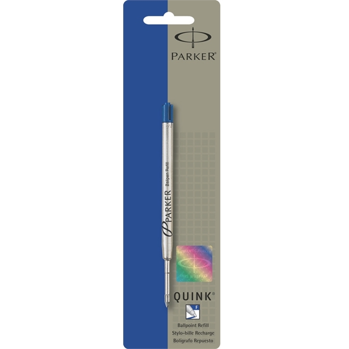 Image de Parker recharge pour stylos à bille Quinkflow bleu fin Blister
