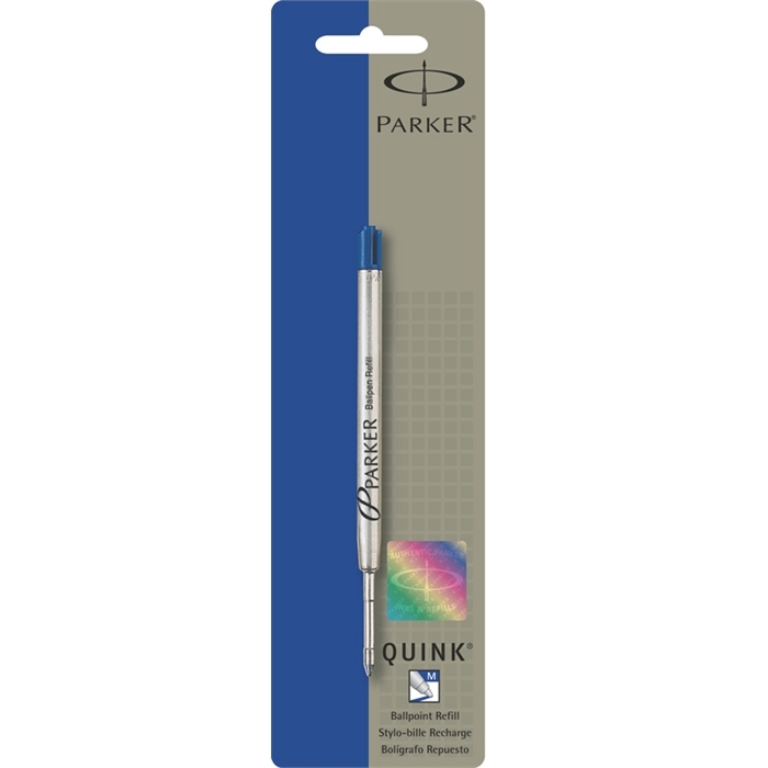 Image de Parker recharge pour stylos à bille Quinkflow bleu moyen (0.7) Blister