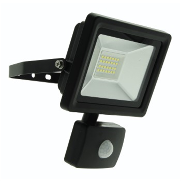 Afbeelding van Prolight LED spot 20 Watt met sensor en easy connect systeem, zwart
