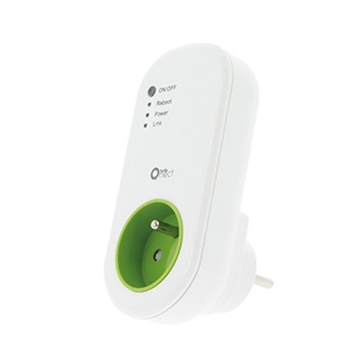 Afbeelding van Qnect Smart Wifi stopcontact 3680 Watt, Wit