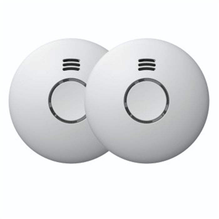Image de Détecteur de fumée optique, 85 dB(A), connectable sans fil, jeu de 2, blanc