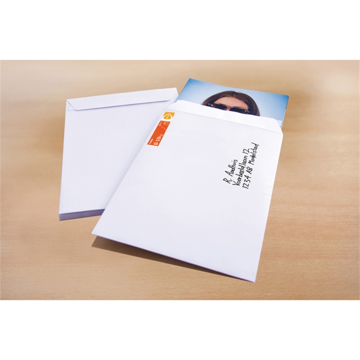 Afbeelding van akte envelop Raadhuis 229x324mm C4 wit gegomd doos a 250    stuks