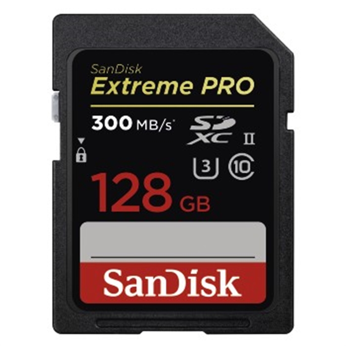 Afbeelding van SANDISK 173375 - SDXC Extreme Pro 128GB 300MB/s C10 UHS-II V30