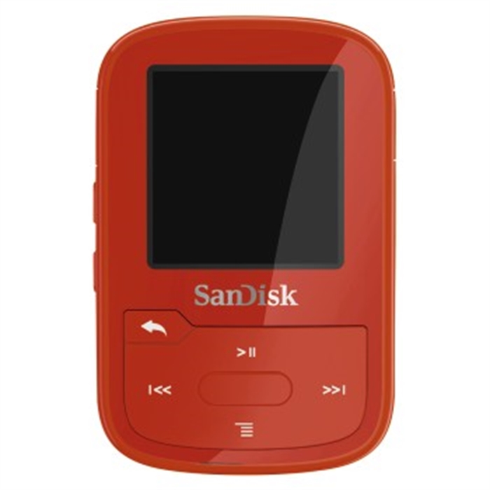 Image de SANDISK 173392 - Lecteur MP3 Bluetooth Clip Sport Plus, 16GB, Rouge