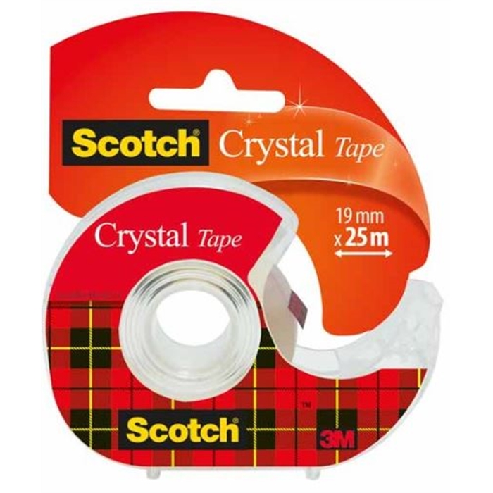 Afbeelding van Scotch 61975D - Crystal Clear plakband 19mmx7.5m + afroller