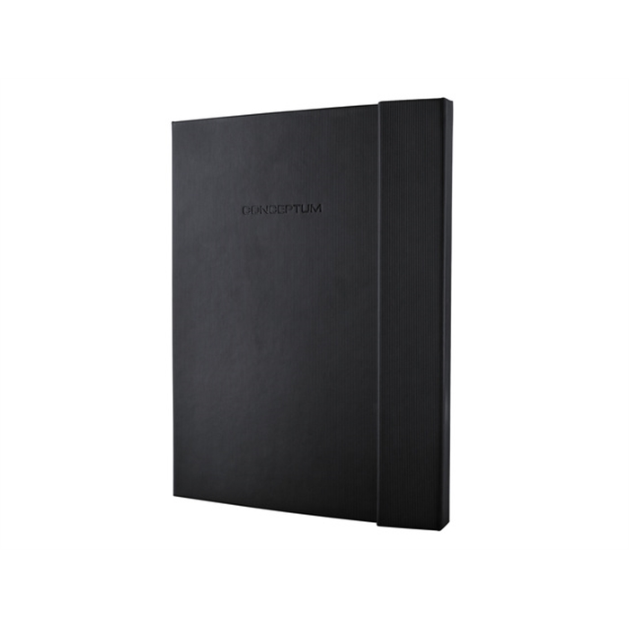 Afbeelding van notitieboek Sigel Conceptum Pure hardcover met              magneetsluiting A4+ zwart