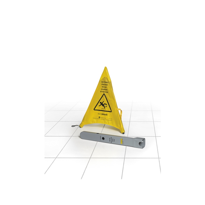 Image de cône de sécurité Easy Absorb en                             plastique avec matériel de