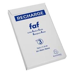 Image de Recharges FAF 18,5x11,5cm N.3 uni - Blanc