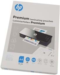 Afbeelding van HP 100 premium lamineerhoezen A4 80 mic