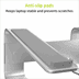 Afbeelding van ACROPAQ Laptop Standaard Laptophouder - Minimalistisch Design - Macbook Standaard 11-15 inch - Aluminium Zilvergrijs
