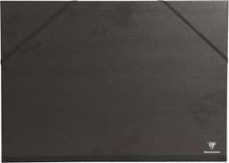 Image de ACROPAQ Carton à dessin A3 - Kraft - 32x45cm - Avec élastiques - Noir