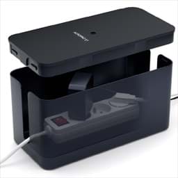 Image de ACROPAQ ACM001 Boîte de rangement de câbles noir