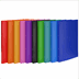 Afbeelding van ACROPAQ - 10x Dunne ringmap A4 - Met 2 ringen - Rug 2 cm - Polypropyleen - Ringband - 10 Vrolijke kleuren
